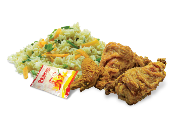 papaye fried rice and chicken